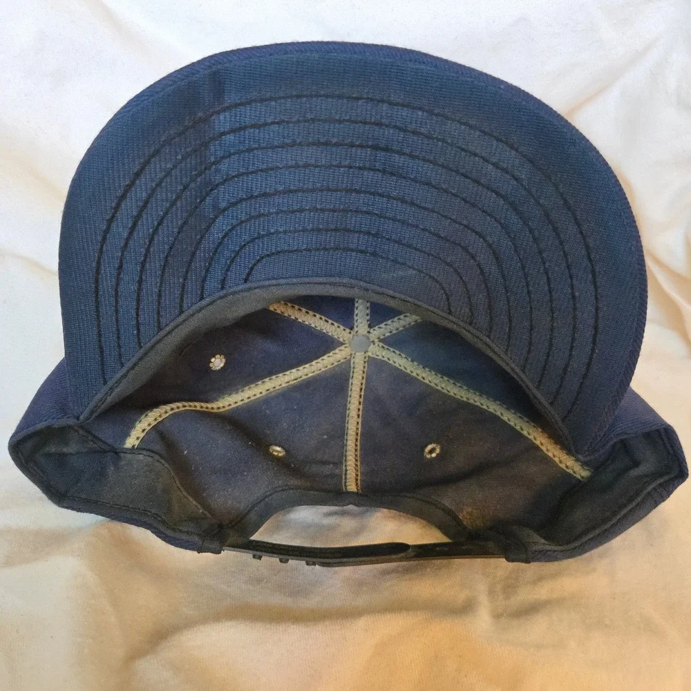 VTG EASTERN Aviation Trucker Hat Pilot Retro Louisville Mfg 1980s OSFA Navy USA‎